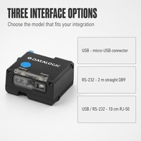 Module de scanner de codes-barres 2D CMOS prêt pour l'intégration de panneaux, moteur d'imagerie 50 mm avec interfaces USB et RS-232 pour l'intégration d'équipements