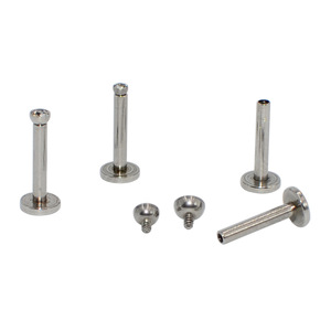 Fashion Stainless Steel CZ Crystal Ear <strong>Ring</strong> Steel Internally Threaded Labret <strong>Rings</strong> Internally Threaded Labret <strong>Monroe</strong> <strong>Lip</strong> <strong>Ring</strong> - Product Image 3