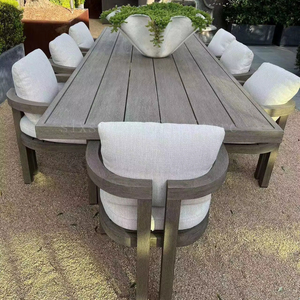2023 Sang Trọng Cao End Patio Rắn Gỗ Tếch Đồ Nội Thất Ngoài Trời Vườn Bảng Và Ghế Bộ - Product Image 1
