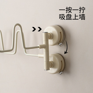 FaSoLa Shoe Drying Rack Rotatable Wall Mounted Suction Cup Corner Storage Hook For Bathroom Balcony Home Use - Product Image 4