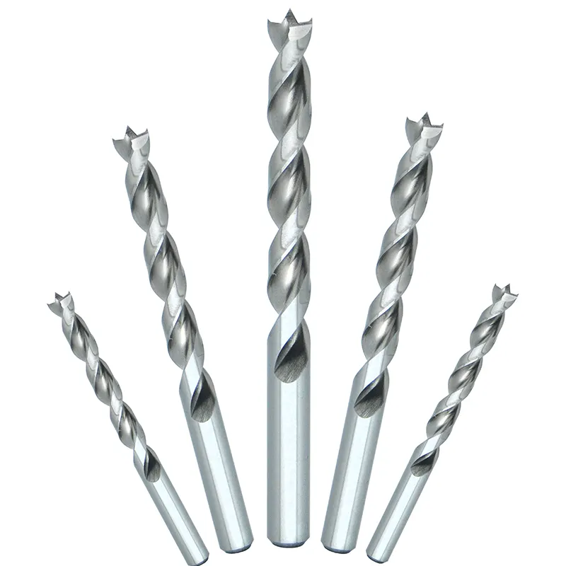 HSS Fully Ground Crown-tip Wood Brad Point Drill Bit for Wood Precision Drilling
