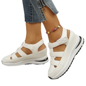 Nouvelles sandales d'été 2026 confortables et rafraîchissantes de couleur unie pour femmes - Product Image 1