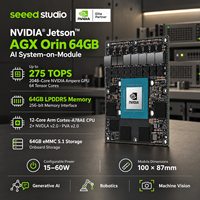 Modul NVIDIA Jetson AGX Orin 64GB 275TOPS LPDDR5 64GB Penyimpanan EMMC Tanpa Papan Pembawa Papan Inti AI Tertanam untuk Robotika