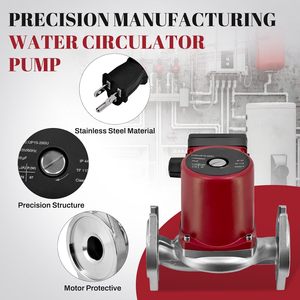 Pompe de circulation d'eau chaude Dewinston Up15-29Su 115V 0.13Hp en acier inoxydable pour systèmes de chauffage solaire hydronique radiant - Product Image 5
