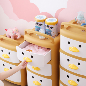 Kids Storage Cabinet Kids Storage Cabinet 2021 Popular Style Children Cartoon New Color Organizer Plastic Portable Kids Drawer Toy Storage Cabinet With Wheels