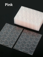 Colle en gel respirante 24 pointes/feuille, imperméable, double face, écologique, non toxique, ruban adhésif pour nail art, autocollants pour pointes d'ongles