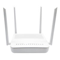 En Ucuz ZIKUN ZC521 XPON ONU APC 4 Antenli 4GE+2.4G&5G AC1200 WiFi 5+1USB ECONET EN7528DU/DA