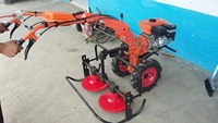 Harga EXW - Mesin Pemotong Rumput Pertanian Kecil, Mesin Pengolah Tanah Mikro Tipe Cakram Depan, Traktor Berjalan untuk Kebun dan Lahan Pertanian
