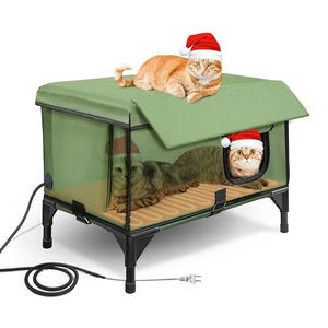 ให้ความร้อนบ้านสัตว์เลี้ยงสำหรับใช้งานกลางแจ้งกันน้ำกันลมติดตั้งง่ายเหมาะสำหรับแมวสุนัขฤดูหนาวและภูมิอากาศเย็น - Product Image 1