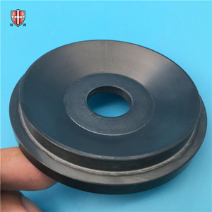 Siège de soupape en céramique de nitrure de silicium résistant à l'usure, douille étagée durable en Si3N4, composant industriel dur anti-friction - Product Image 3
