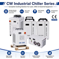 Refroidisseur d'eau commercial CW 5200 1HP, système de refroidissement par air, mini-refroidisseur d'eau industriel portable pour laser