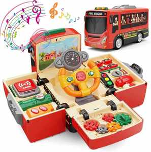Juguete Educativo de Simulación de Conducción para Niños Pequeños, Camión de Bomberos con Sonido y Luz - Product Image 1