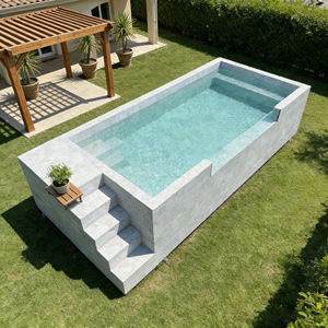 Piscina Divertida con Azulejos de Mosaico Coloridos y Características Interactivas de Juego Acuático - Product Image 5
