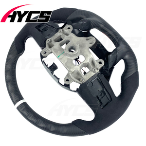 Volant sport en cuir noir mat personnalisé en fibre de carbone forgée pour Dodge Charger Ram 1500/3500/4500 <span class=keywords><strong>SRT</strong></span>, intérieur de voiture - Product Image 3