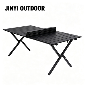 Height <b>Adjustable</b> Egg Roll up Aluminum Portable Beach Camping Travel Picnic Folding Outdoor - Product Image 2