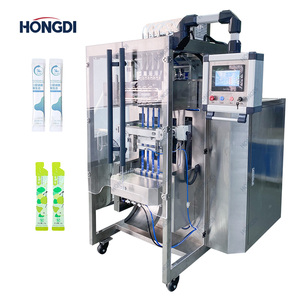 เครื่องบรรจุซอสแบบซองอัตโนมัติหลายช่องทาง ควบคุมด้วย PLC พร้อมมอเตอร์ปิดผนึกสำหรับของเหลว 10-100 กรัม บรรจุในถังน้ำผลไม้ - Product Image 1
