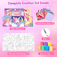 Joycat Tableau de dessin portable fait main pour enfants, livre de coloriage et de peinture à l'aquarelle, pour la maternelle, DIY, notes de graffiti