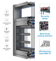 Portes et fenêtres en aluminium à rupture de pont thermique, isolation phonique et thermique, sur mesure