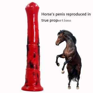 YOCY 212 Adult Toys Tier Dong 11 Zoll flüssiges Silikon Bunte Kunst Handwerk Sexspielzeug Long Big Horse <span class=keywords><strong>Dildo</strong></span> für Frauen - Product Image 6