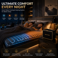 Système de refroidissement de lit portable intelligent et étanche avec fonction chauffante, en polyester, contrôle de la température