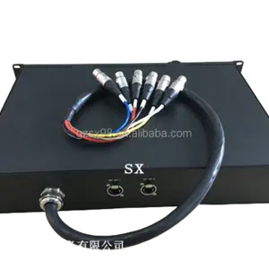 19 针 socapex 电源输入 DMX 信号金属盒