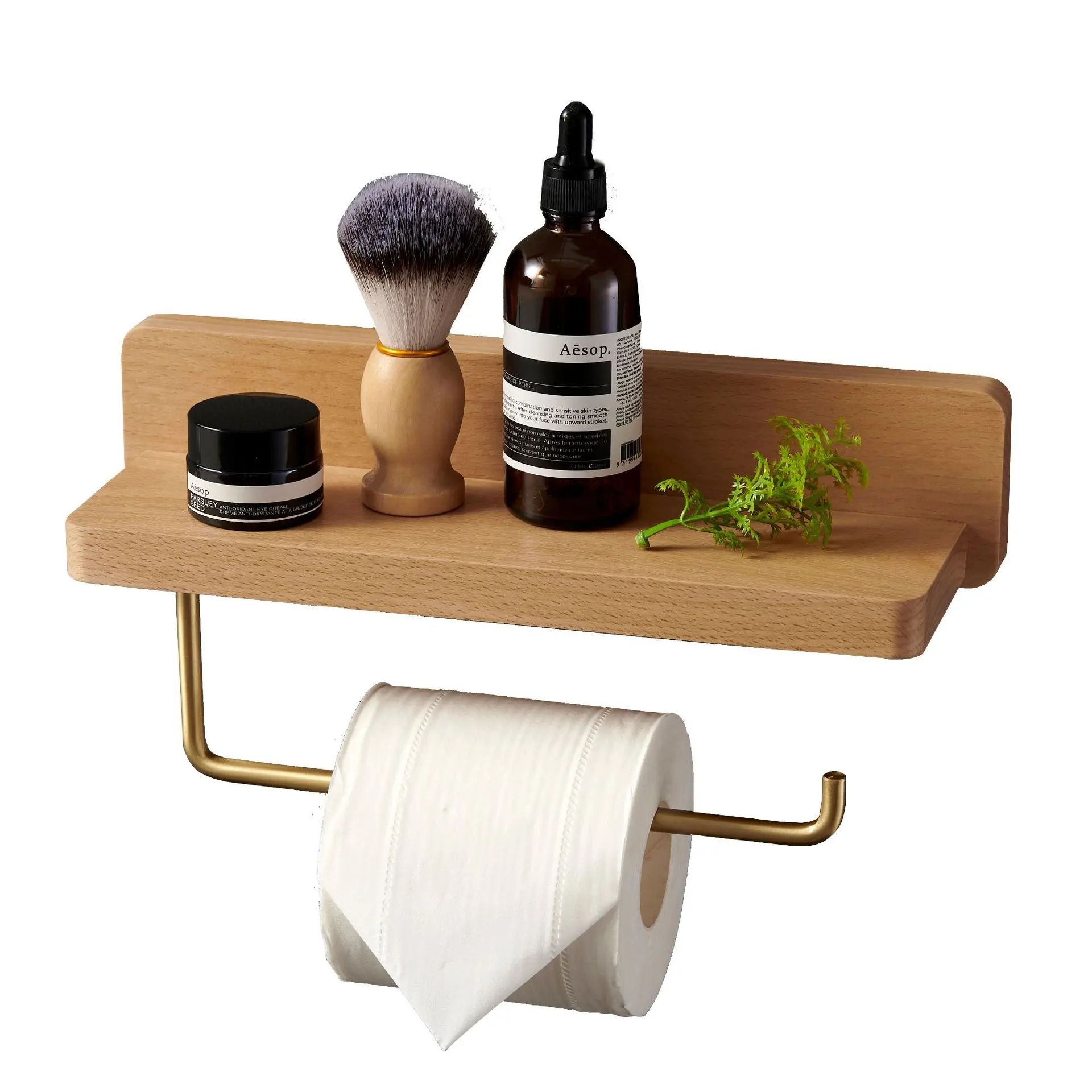 Customized Wooden Toilet Paper Holder with Cast Iron Pipe Hardware for Bathroom,wall mount hanger