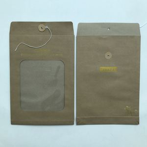Fancy White Coated Paper <b>Gifts</b> Packaging <b>Envelopes</b> With Pvc Window - Product Image 3