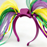Serre-tête Mardi Gras, Accessoires de Carnaval, Serre-tête Lumineux LED, Chapeau Lumineux Nouveauté, Fournitures de Fête Mardi Gras