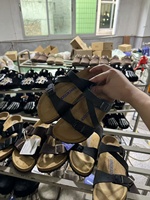 Sandales personnalisées en liège pour femmes, ajustables, avec soutien de la voûte plantaire, talon plat, bout ouvert, pour l'été, le jardin, décontractées, chaussures de vacances