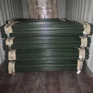Amerikanischer Stahl verzinkter/grün besetzter T-Zaun pfosten
