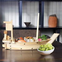 BAMBUS Décoratif Restaurant Équipement Grand Plateau Conteneur Personnalisé Japonais Sushi Bateau BAMBOU Pour Sushi