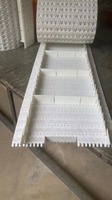 Système de convoyage à chariot, convoyeur à rouleaux télescopique, bande transporteuse modulaire en plastique, capacité de charge réglable, vitesse ajustable, chaîne à plaques flexible facile à utiliser