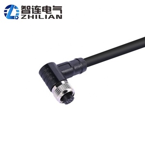 M12 3 4 5 6 8 12 17 Pin a B D Code Male Female <strong>Waterproof</strong> <strong>Cable</strong> IP67 Molding Straight Signal Panel Mount M8 M12 Connector <strong>Cable</strong> - Product Image 4