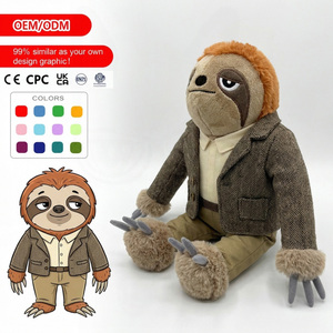 Peluche personnalisée : paresseux mignon en costume, jouets anti-stress de bureau, <span class=keywords><strong>Buzz</strong></span> <span class=keywords><strong>Lightyear</strong></span>, Pokémon, Genshin, peluche chat personnalisée - Product Image 1