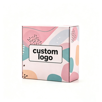 Caja de Cartón Morado Reciclable Personalizada con Logotipo para Embalaje de Ropa en Comercio Electrónico