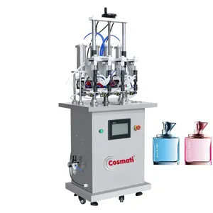 Semi Automatic 4-heads Vacuum Perfume bottles filling machine