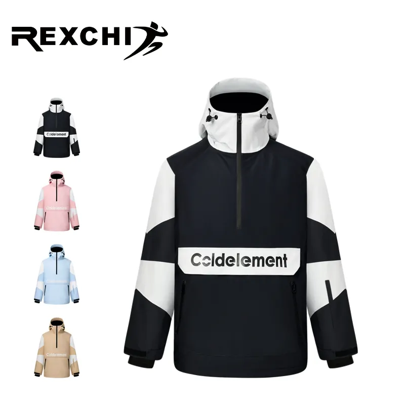 REXCHI HXF01 Custom Camouflage Print Waterproof Ski Jacket + Pants Mens Snowboard Suit Snow Wear Ski Clothes For Man Ski Suit