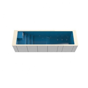 Ensemble complet <span class=keywords><strong>de</strong></span> <span class=keywords><strong>piscine</strong></span> modulaire préfabriquée en aluminium et fibre <span class=keywords><strong>de</strong></span> verre <span class=keywords><strong>de</strong></span> 25 pieds avec pompe et filtre, durable, en FRP - Product Image 2