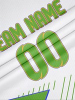 Großhandel Premium Fußball-Trikot Weiß & Grün Design Personalisierte 00 Nummer Langlebige Teamkleidung für Fußball-Liga-Spiele und Wettkämpfe