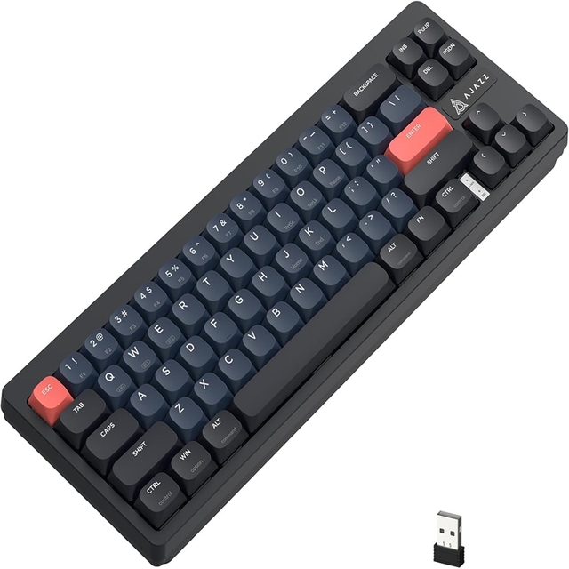 d Dual-mode 2.4GHz/BT Wireless RGB Backlit USB-C Programmable 450g Low-profile Silent Gasket Gaming Keyboard