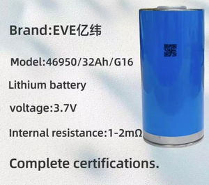 EVE-Células de batería de iones de litio cilíndricas NMC, sistema de almacenamiento de energía, 3,7 V, 32Ah, 10.6A, 117.7Wh, para carrito de golf RV - Product Image 3