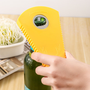 Yellow Plastic Bottle Opener Multi Functional Can Opener For Household Use - Product Image 1