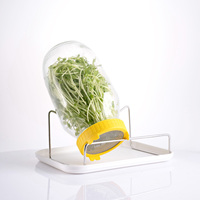 Pot en verre Mason de qualité alimentaire de 56 oz avec manchon occultant pour préparation de repas de flocons d'avoine germinés OEM pour la nuit
