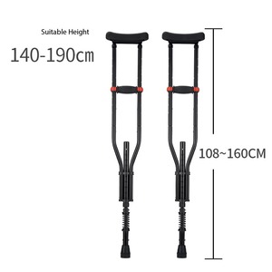 New Design Foldable Senior Mobility Aid Axillary Crutches for Adult Physical Therapy - Product Image 5