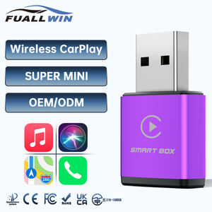 Беспроводной адаптер Fuallwin OEM Smart Super MINI с двумя диапазонами Wi-Fi для навигации, музыки, Apple CarPlay и Android Auto (разделение экрана) - Product Image 1