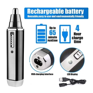 Kit di Cura Personale <span class=keywords><strong>4</strong></span> in 1 Ricaricabile, Rasoio Elettrico, Tagliacapelli per Uomo, Regolabarba, Trimmer per Orecchie, Sopracciglia e Viso - Product Image 5