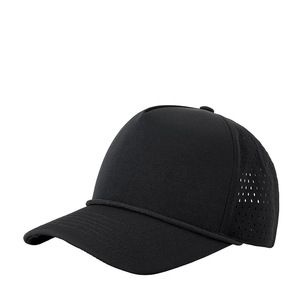Gorra Deportiva de 5 Paneles con Logotipo Personalizado al por Mayor, de Secado Rápido, Impermeable, con Perforaciones Cortadas a Láser, Ligera - Product Image 3