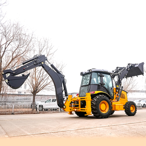 Miễn phí vận chuyển Euro V EPA 4x4 máy kéo với loader và backhoe miễn phí vận chuyển backhoe lật để bán - Product Image 3