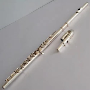 <span class=keywords><strong>Flauta</strong></span> Dulce Plateada de Fábrica, Instrumento de Concierto, <span class=keywords><strong>Flauta</strong></span> <span class=keywords><strong>Curva</strong></span> - Product Image 2