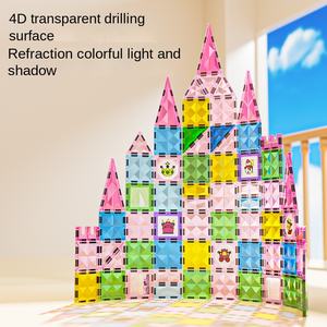 ที่ให้ความเย็นของเล่นเด็กชิ้นพลาสติกแม่เหล็กที่แข็งแรงตัวต่อ<span class=keywords><strong>ปราสาท</strong></span>ตัวต่อชุดสีธรรมชาติ - Product Image 2